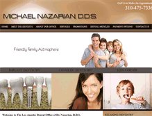 Tablet Screenshot of familydentist-losangeles.com